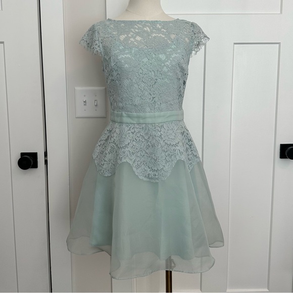 Like New Chicwish Lace A-Line Mini Dress | Size S - Picture 2 of 6
